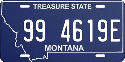 MT license plate 994619E