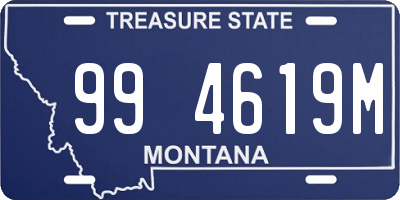 MT license plate 994619M