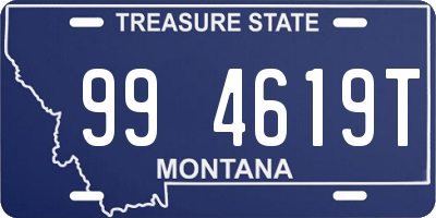 MT license plate 994619T