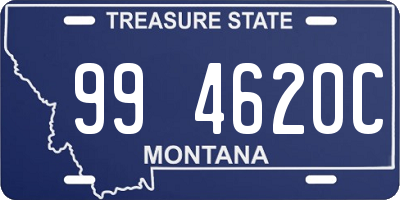 MT license plate 994620C