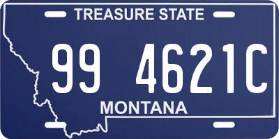 MT license plate 994621C