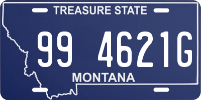 MT license plate 994621G