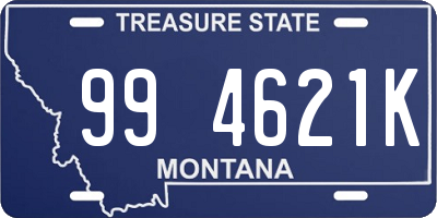 MT license plate 994621K