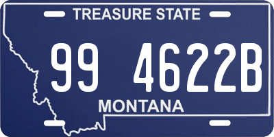 MT license plate 994622B