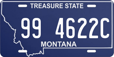 MT license plate 994622C