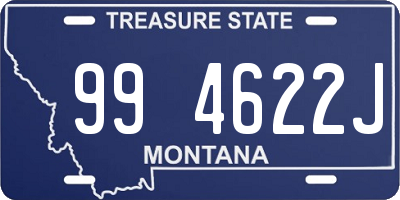 MT license plate 994622J