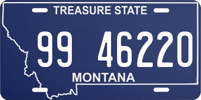 MT license plate 994622O