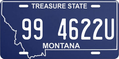 MT license plate 994622U