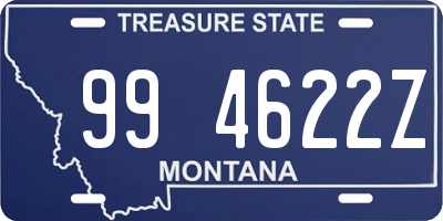 MT license plate 994622Z