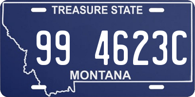 MT license plate 994623C