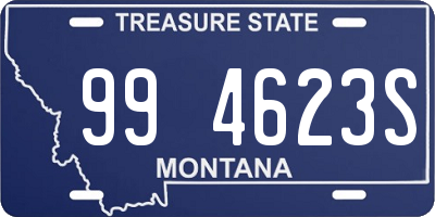 MT license plate 994623S