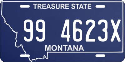 MT license plate 994623X