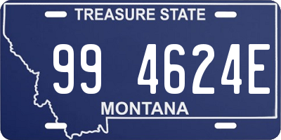 MT license plate 994624E