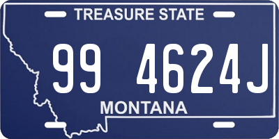 MT license plate 994624J