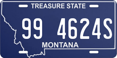 MT license plate 994624S