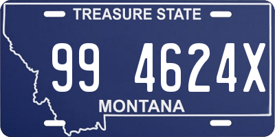 MT license plate 994624X