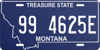 MT license plate 994625E