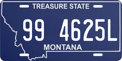 MT license plate 994625L