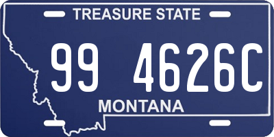 MT license plate 994626C