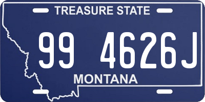 MT license plate 994626J