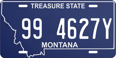 MT license plate 994627Y