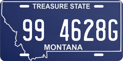 MT license plate 994628G