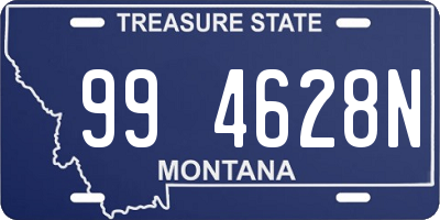 MT license plate 994628N