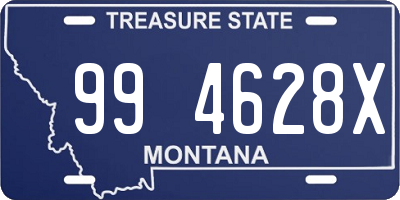 MT license plate 994628X