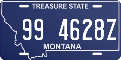 MT license plate 994628Z