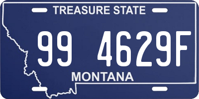 MT license plate 994629F