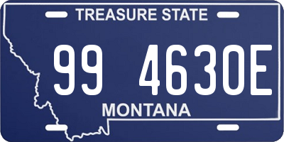 MT license plate 994630E