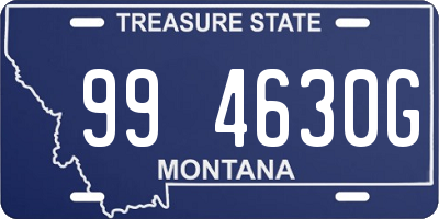 MT license plate 994630G