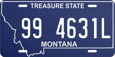 MT license plate 994631L