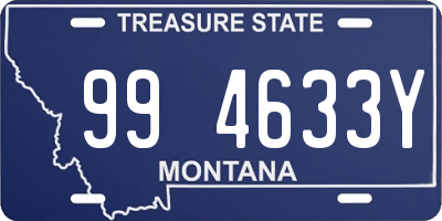 MT license plate 994633Y