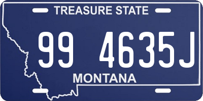 MT license plate 994635J