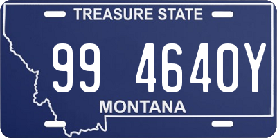 MT license plate 994640Y