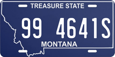 MT license plate 994641S