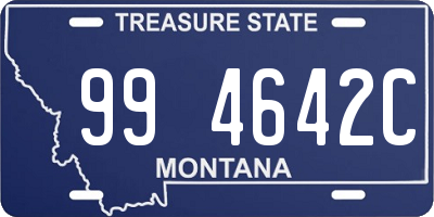 MT license plate 994642C