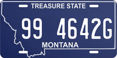 MT license plate 994642G