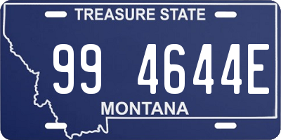 MT license plate 994644E