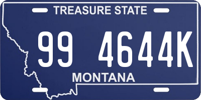 MT license plate 994644K