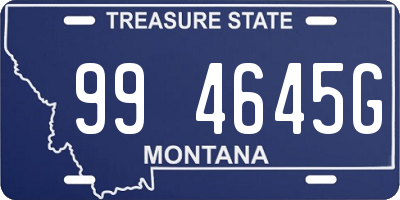 MT license plate 994645G