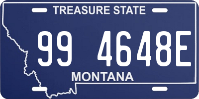 MT license plate 994648E