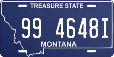 MT license plate 994648I