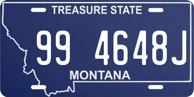 MT license plate 994648J