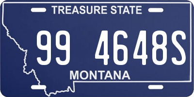 MT license plate 994648S