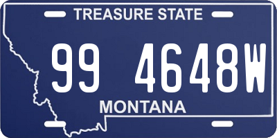 MT license plate 994648W