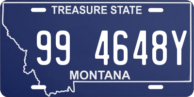 MT license plate 994648Y