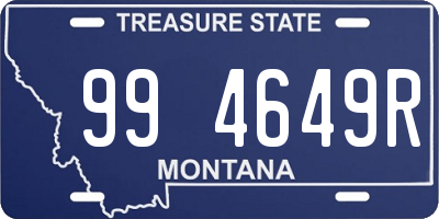 MT license plate 994649R