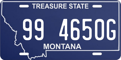 MT license plate 994650G